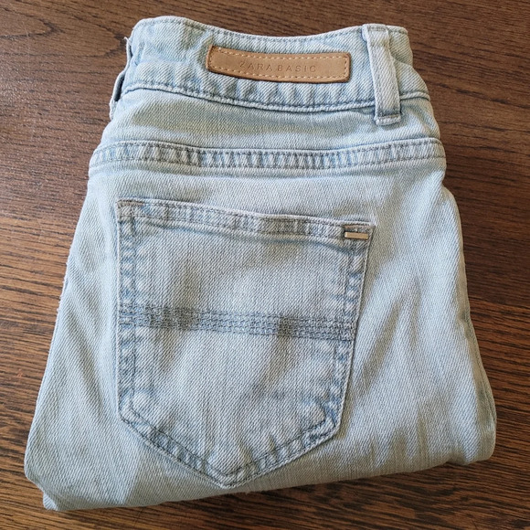 Zara Basic Skinny Leg Light Wash Jeans Size Women's 6 - Picture 11 of 12